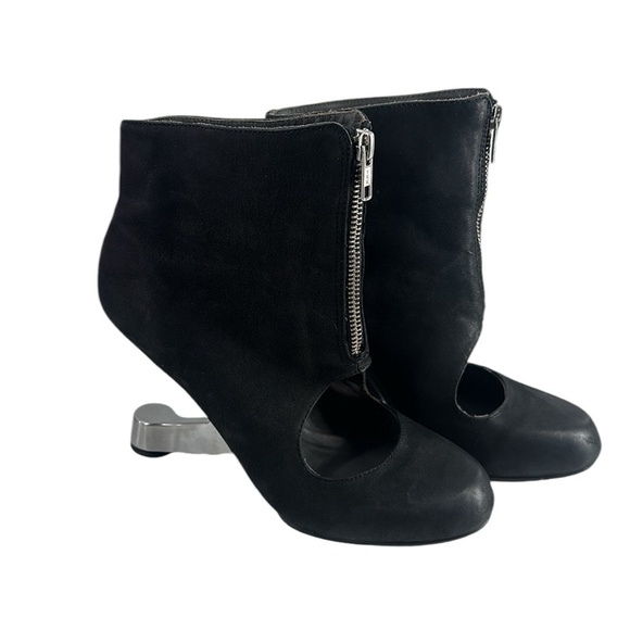 United Nude bootie Eamz Parka in black cut out futuristic art to wear sz 8.5 - Picture 2 of 14